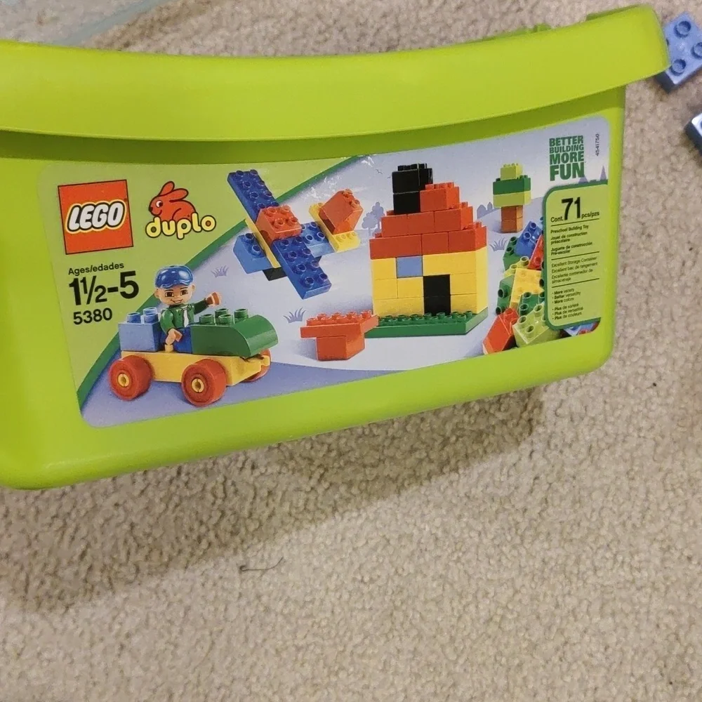 LEGO DUPLO Colorful Building Set with Container 70+PC Educational Motor Skills